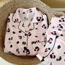 批发春秋季双长云朵棉睡衣女可爱甜美长袖长裤少女高级感家居服套装