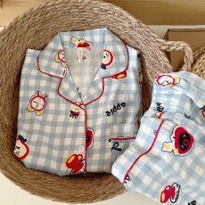 批发春秋季双长云朵棉睡衣女可爱甜美长袖长裤少女高级感家居服套装