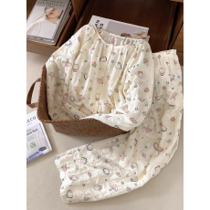 批发春秋季万年格云朵<b class='q'>棉</b>卡通兔子kitty<b class='q'>睡衣</b>女圆领长袖长裤家居服套装