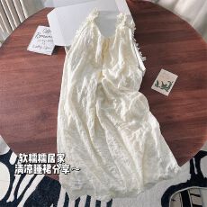 批发2026新款带胸垫睡裙女夏季云朵棉吊带短<b class='q'>裤</b>甜美可爱少女家居服套<b class='q'>装</b>