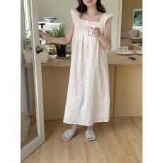 批发实价实拍  夏季韩系<b class='q'>全棉</b>重工刺绣花边家居服睡裙连衣裙