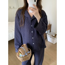 批发实价实拍 韩系ins风奶霜绒小碎花刺绣翻领家居<b class='q'>服</b>睡衣套装