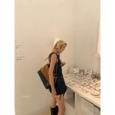 批发8uioio 赛博丹宁 背心半身裙两件套女夏2026新款露背绑带牛仔套装