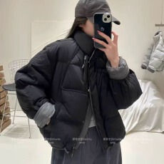 批发韩国东大门2025冬季新款小个子短款羽绒服女白鸭绒外套面包服女潮