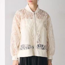 批发日系跨境春<b class='q'>夏季</b>新款不规则设计感重工刺绣蕾丝防晒上衣外套夹克