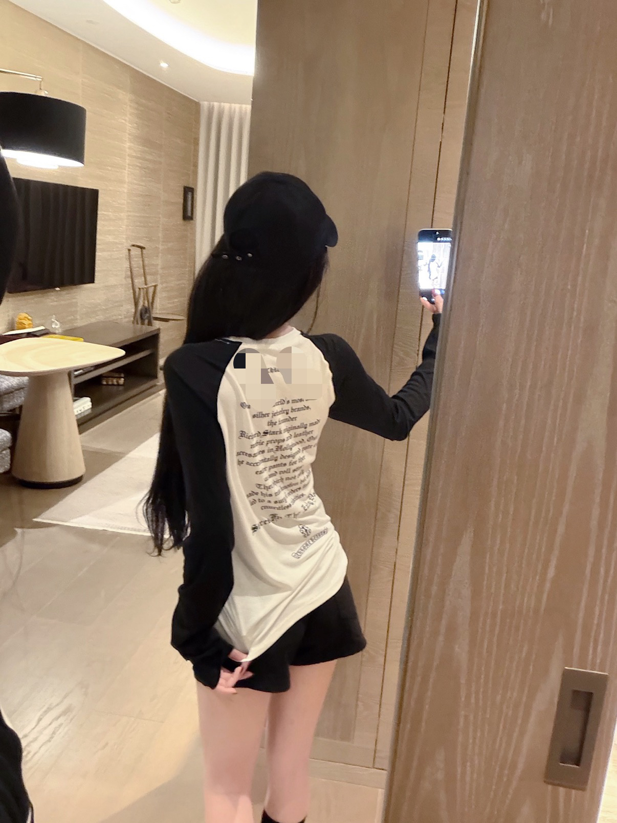 2026 년 새로운 작은 조각 프린트 긴팔