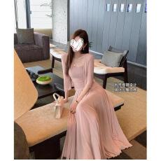 批发粉色网纱开衫吊带上衣女早秋季新款套装裙子气质休闲三件套