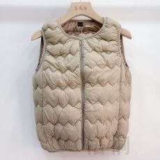 批发2026春棉马甲女轻薄款羽绒棉背心马夹内搭坎肩外穿保暖外套