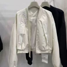 批发新款立领工装冲锋衣<b class='q'>夹克</b>外套<b class='q'>女</b>春秋款小个子时尚百搭休闲显瘦上衣