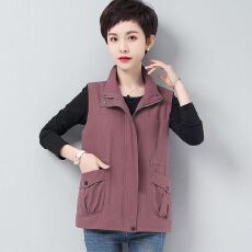 批发休闲短款无袖马甲女士2026春季新款小个子减龄外套上衣薄款