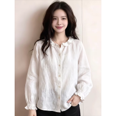 批发小众<b class='q'>设计</b>感长袖文艺宽松显瘦女装秋季2026年新款上衣休闲别致洋气
