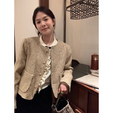 批发法式复古小香风外套女2025秋季新款毛呢外套