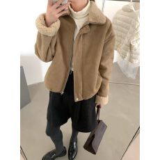 批发实拍～重工简约时尚廓形外套羊毛外套