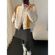 批发实拍排骨立领羽绒服女2025<b class='q'>秋</b>冬新款白鸭绒云感泡芙显瘦外套