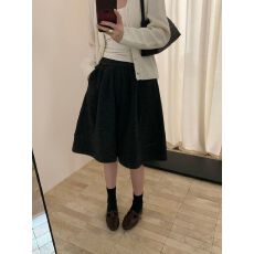 批发实拍秋冬新款休闲毛呢花苞短裙子女高腰百搭显瘦a字<b class='q'>半身</b>裙<b class='q'>蓬蓬裙</b>