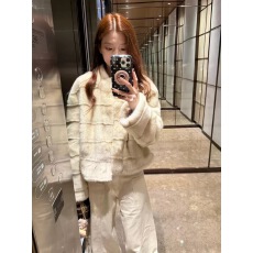 贵气小姐环保貂毛皮草女冬短款高级渐染皮毛一体保暖貂绒毛毛外套