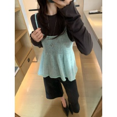 批发实拍～26年早春！韩国吊带叠穿减龄时尚背心