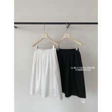 批发实拍2026早春白色miu里miu气半身裙女中裙宽松a字裙韩里韩半身裙