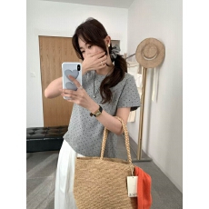 批发26年春款!简约发绳波点短袖T恤(配发绳)