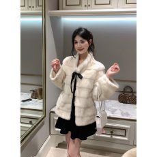 批发'娇娇白月光'本期挚爱 千金感氛围~ 丝绒蝴蝶结 环保毛毛皮草外套