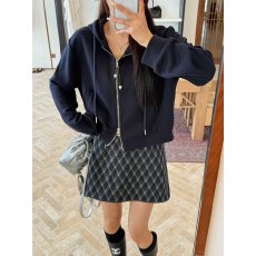 批发韩版时尚套装女秋冬新款连帽上衣<b class='q'>外套</b>+半身裙小众两件套