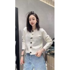 2025冬季新款欧货时尚气质女装休闲显瘦圆领长袖针织开衫潮