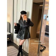 批发2025<b class='q'>冬</b>季新款时尚百搭羽绒服女收腰系带保暖外套气质皮衣