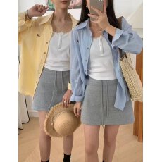 批发2026早春新款时尚套装女小狗刺绣衬衫外套+<b class='q'>蕾丝</b>背心+半身裙三件套