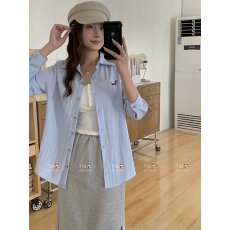 批发2026早春新款时尚套装女小狗刺绣衬衫外套+<b class='q'>蕾丝</b>背心+半身裙三件套