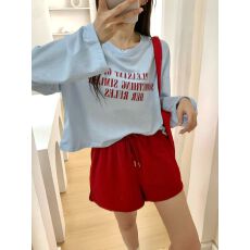 批发时尚字母印花圆领<b class='q'>长袖</b>薄款防晒T恤女2026夏新款半身裙<b class='q'>两件套</b>