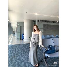批发天丝羊毛荷叶边<b class='q'>开衫</b>抹胸半身裙三件套设计感<b class='q'>不规则</b>