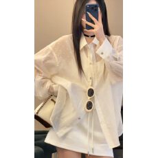 批发高级感polo领单排扣长袖防晒衬衫2026夏季新款<b class='q'>背心</b>半身裙三件套
