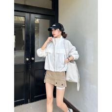 批发实拍立领短款外套女秋2026<b class='q'>新款</b>小个子韩系休闲百搭复古<b class='q'>夹克</b>上衣