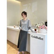 批发蝙蝠袖针织披肩两件套秋一字肩罩衫V领吊带<b class='q'>连衣</b>裙气质显瘦套装裙
