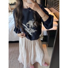 批发官图 华棉复合 薄款 卫衣<b class='q'>女</b>常规款 蕾丝刺绣