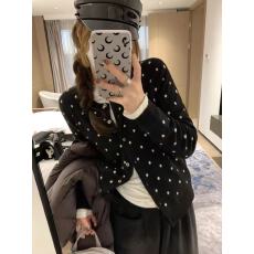批发波点针织开衫<b class='q'>女款</b>叠穿设计感百搭显瘦长袖上衣