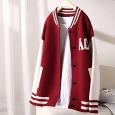 批发秋冬<b class='q'>新款</b>棒球服<b class='q'>外套</b><b class='q'>女</b>韩版宽松洋气毛衣<b class='q'>外套</b>开衫长袖上衣