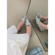 HD  春款热卖新款 亮片高端 材质平底尖头女鞋