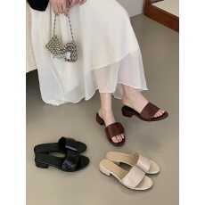 HD 日常外穿中性粗跟拖鞋