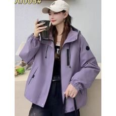 批发流行爆款冲锋衣短外套女2025秋冬新款超火减龄小个子风衣