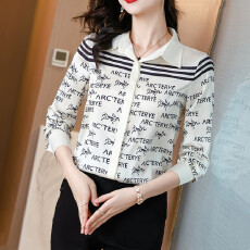 批发实拍真丝衬衫女桑蚕丝时尚百搭<b class='q'>长袖</b>气质翻领衬衣2026春秋女士新款
