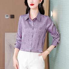批发实拍春秋新款时尚重磅真丝<b class='q'>衬衫</b>女设计感桑蚕丝上衣<b class='q'>长袖</b>工作服妈妈