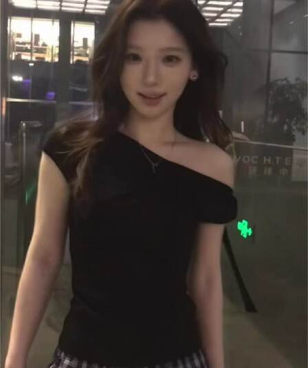 순수한 욕망 나비 매듭 스트랩 비스듬한 어깨 사람들 면 270 그램 반팔 티셔츠 여성 섹시함 오프숄더 하나 의류 기타 착용 맨위