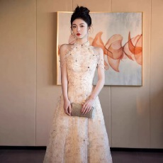 批发法式晚礼服女2025新款高级感气质订婚绝美敬酒公主裙高端轻奢小众