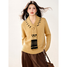 批发实拍◆设计感慵懒<b class='q'>针织衫</b><b class='q'>毛衣</b><b class='q'>女</b>秋冬新款法式独特上衣