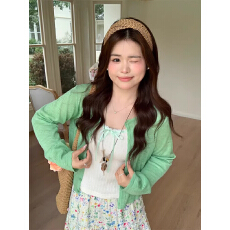 批发韩系百搭长袖<b class='q'>圆领</b>防晒<b class='q'>开衫</b>女装2026春夏新款宽松显瘦薄款<b class='q'>针织</b>上衣