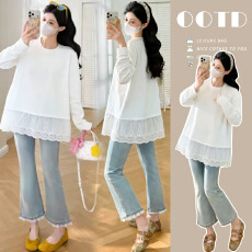 批发有货 春装新款<b class='q'>宽松</b>长袖打底衫上衣休闲<b class='q'>孕妇</b><b class='q'>春装</b>