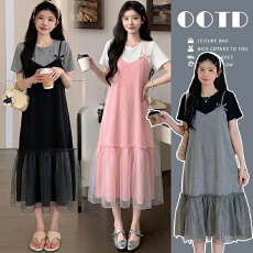 批发实拍孕妇装夏装休闲韩版宽松<b class='q'>连衣裙</b>