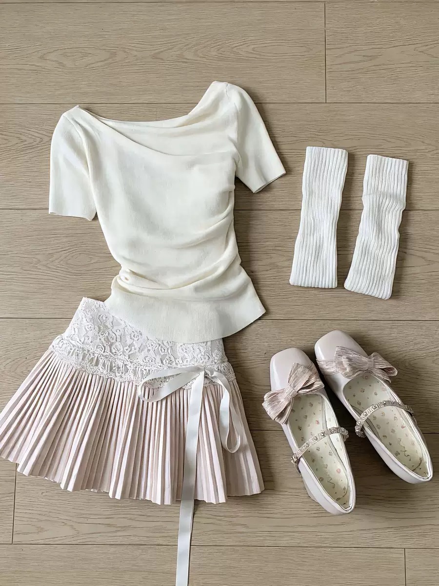 자이언트 잘 생긴 ~ 중 여름 전체 집합 한 부서 품격 부드러운 바람 흔들다 칼라 반팔 티셔츠 여성 반신 스커트 투피스 슈트