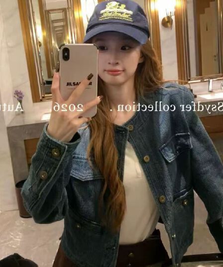 ssydfer 시 드니 로밍 레트로 워싱 재킷 루즈핏 프로필 모양 품격 패션 다용도 작은 대중 맨위